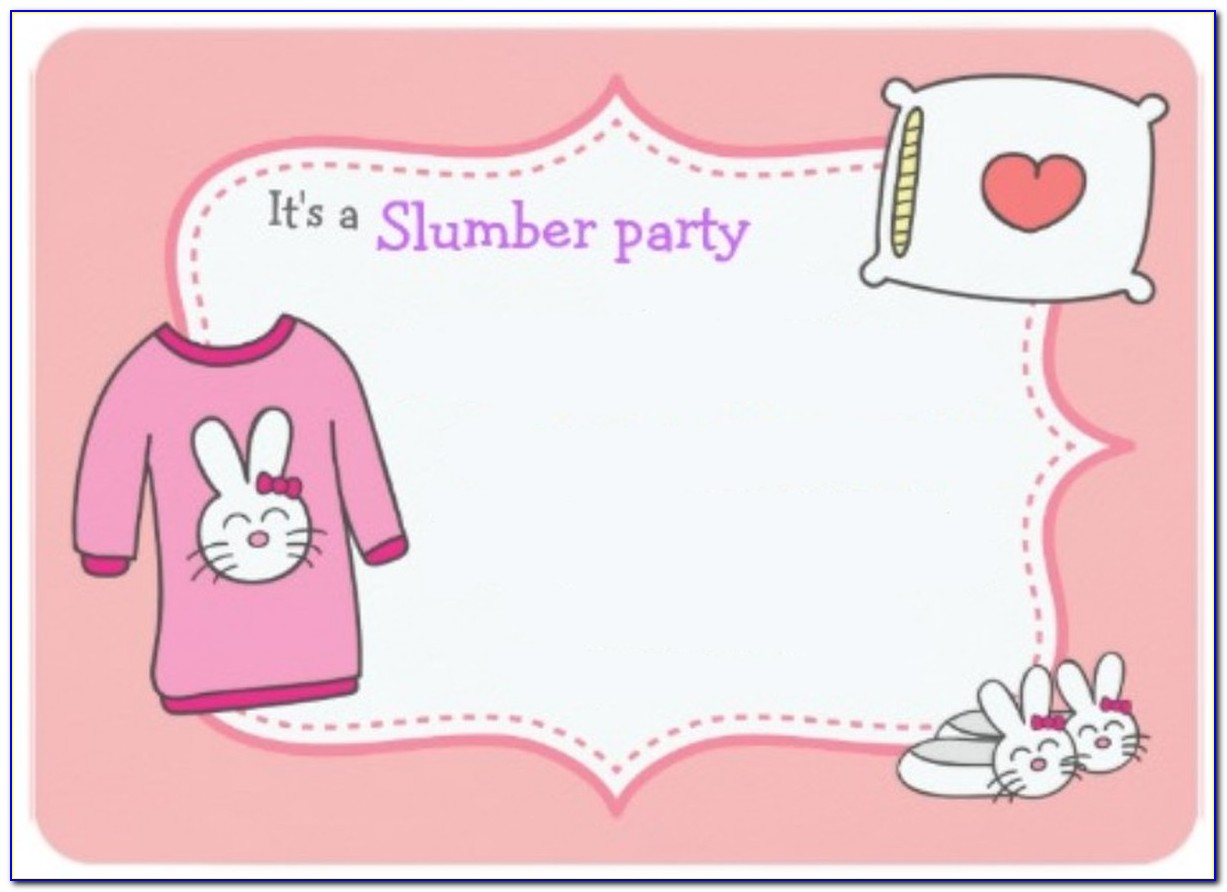 Slumber Party Invitation Wording Samples