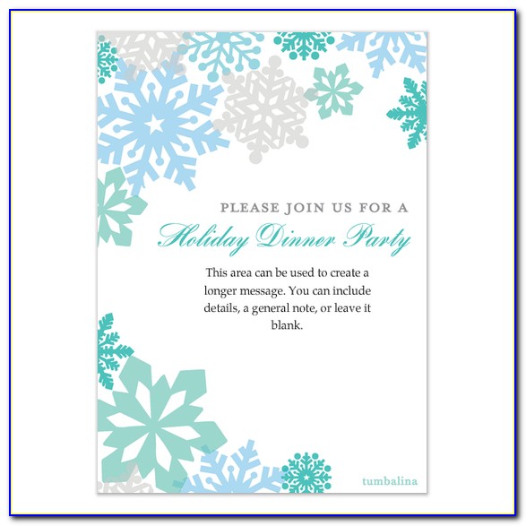 Snowflake Invitation Template Download