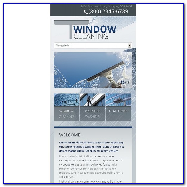 Window Cleaning Website Templates