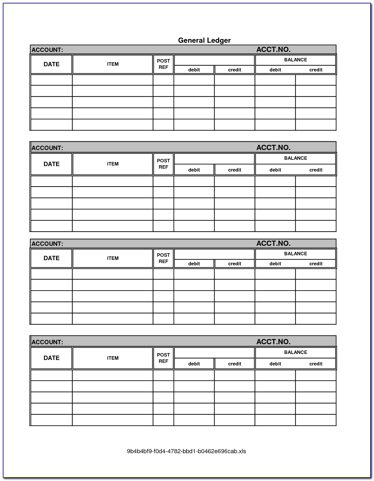 Accounting Ledger Database Template Access 2007