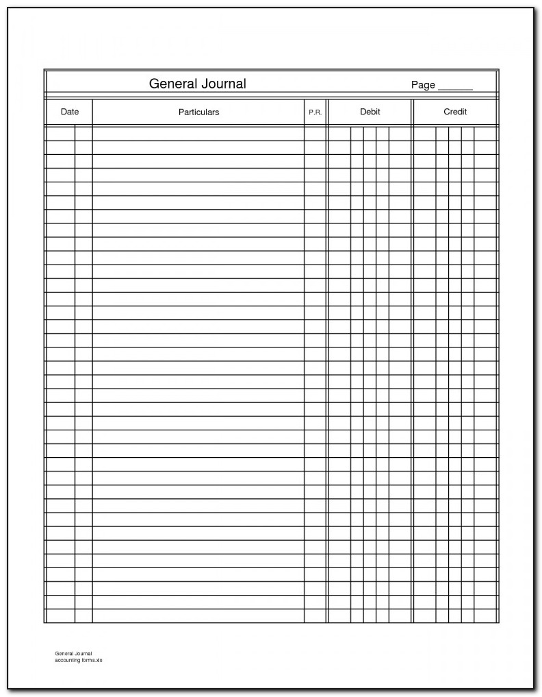 Accounting Ledger Forms