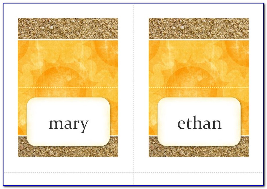Avery Name Card Template
