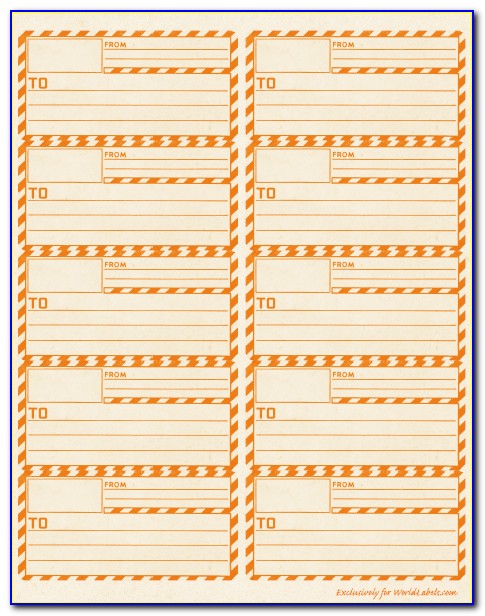 Avery Shipping Label Template 4 Per Sheet