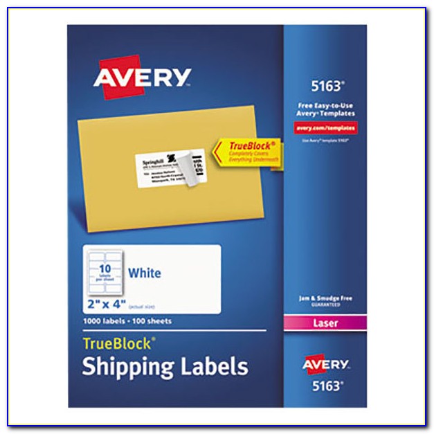 Avery Shipping Label Template 8163