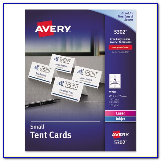 Avery Tent Place Card Template