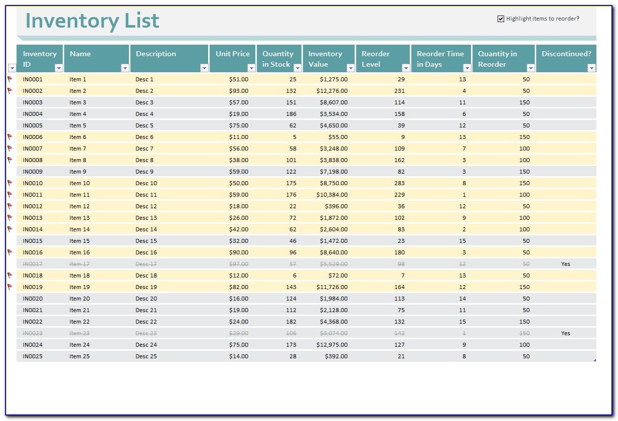 Excel Inventory Management Template Download