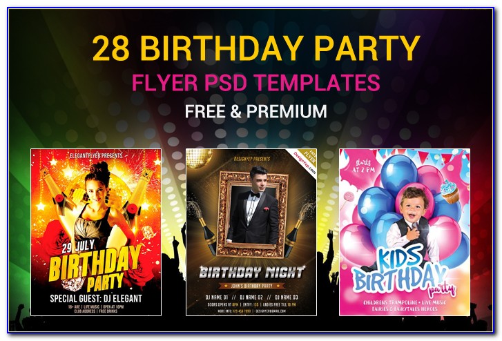 Free Birthday Flyer Design Templates