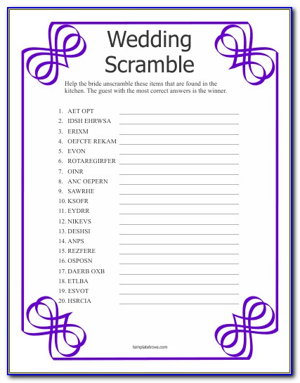 Free Bridal Shower Template Download