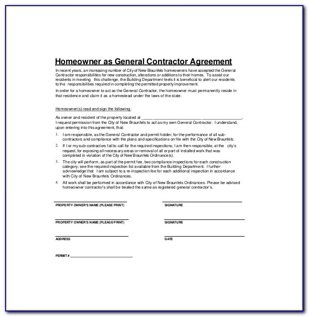 Free Contractor Agreement Template Nz