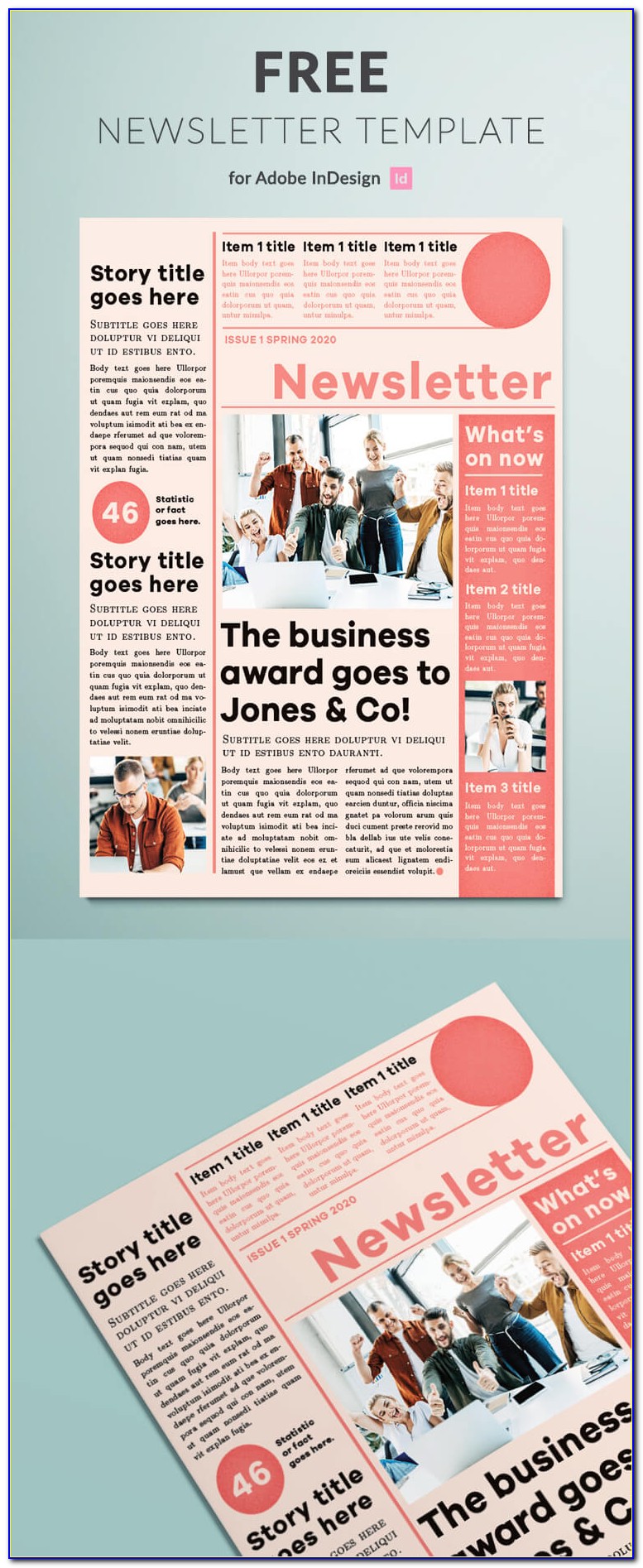 Free Indesign A4 Newsletter Templates