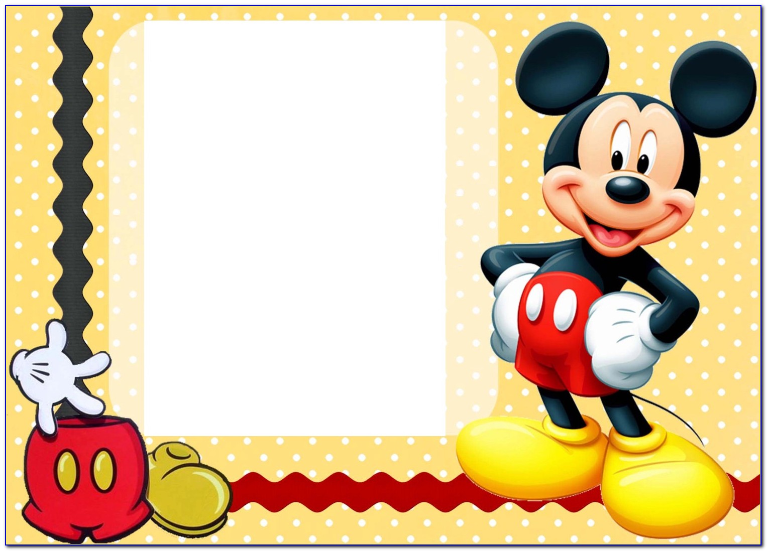 Free Mickey Mouse Clubhouse Birthday Invitation Template