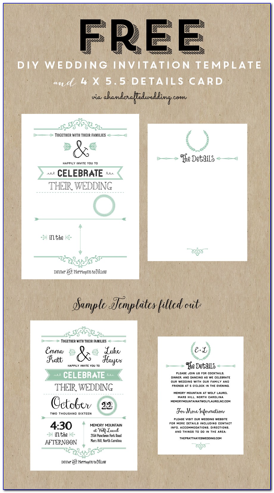 Free Printable Wedding Invitation Templates Uk