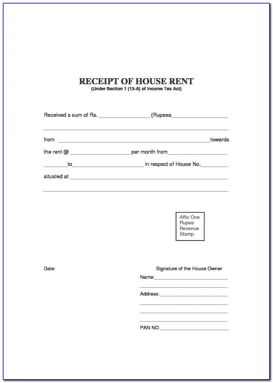 Free Rent Receipt Printable
