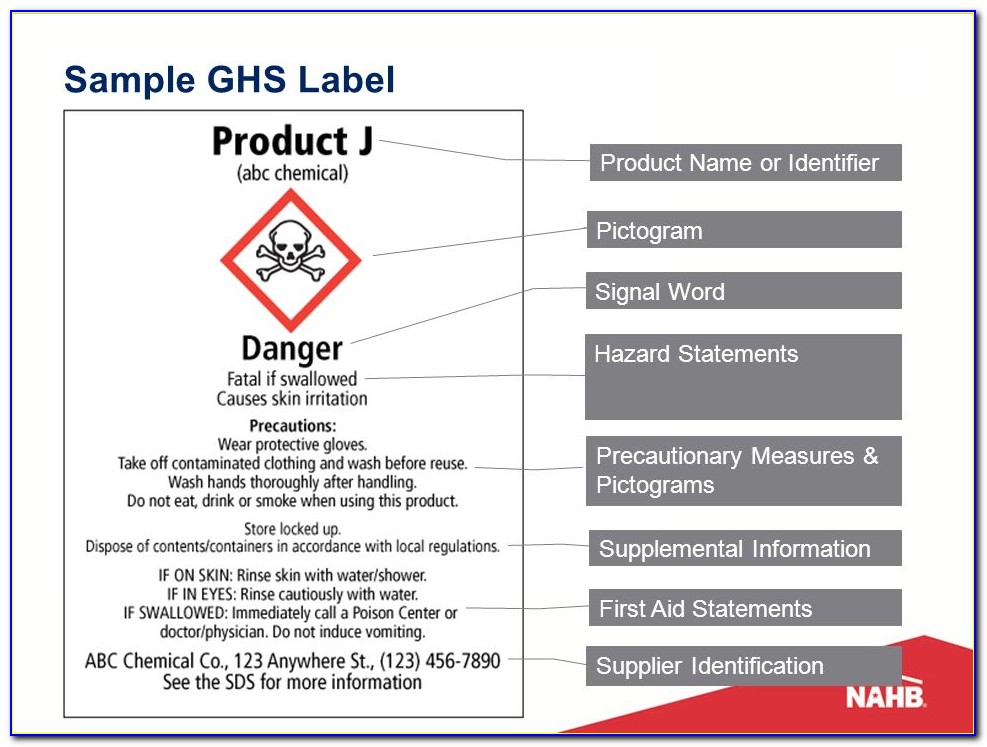 Ghs Label Template Doc