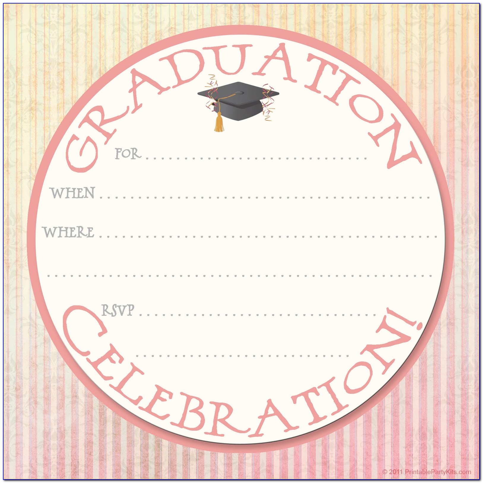 Graduation Party Invitation Templates Microsoft Word