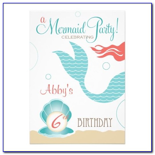 Mermaid Invitation Designs