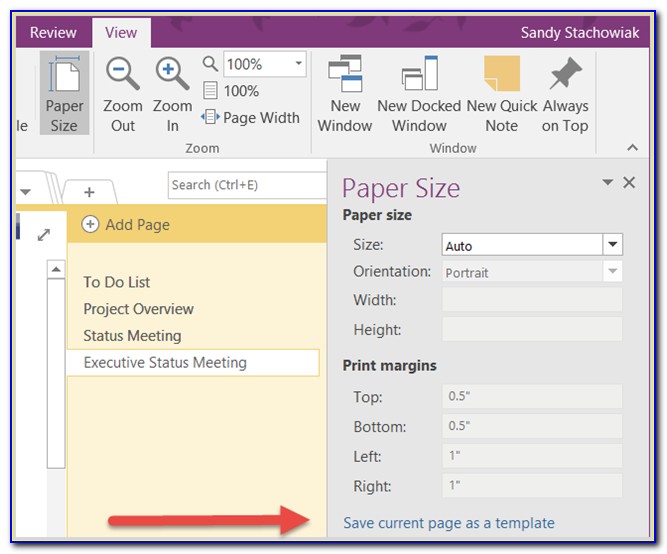 Onenote 2016 Project Management Template