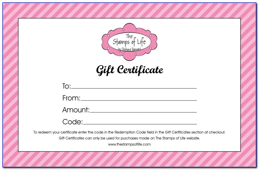 Printable Gift Certificate Template Christmas