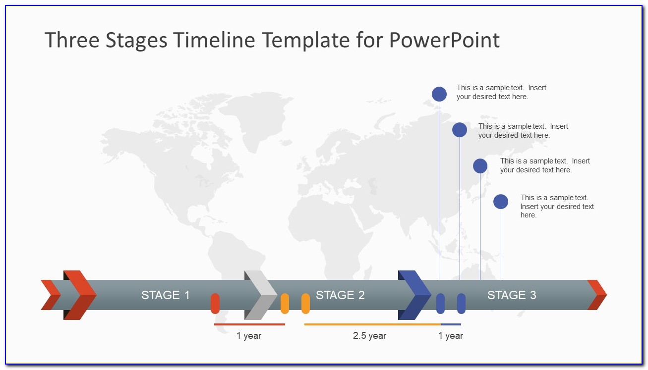 Three Stages Timeline Template For Powerpoint Slidemodel Intended For Project Management Timeline Template Powerpoint