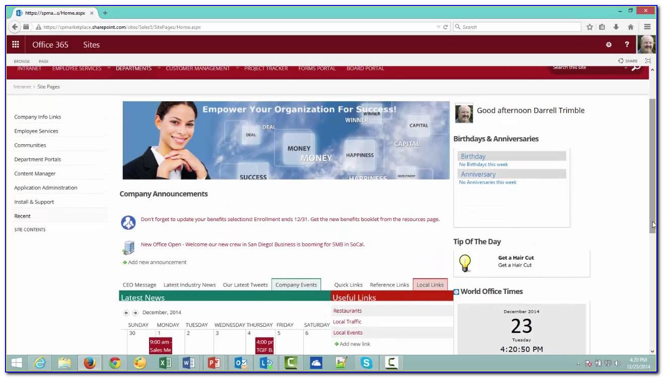 Sharepoint Intranet Template Free