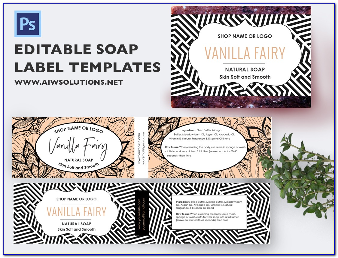 Soap Label Design Templates