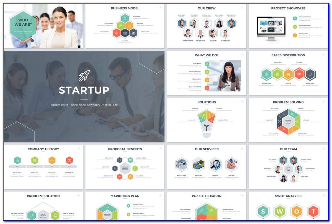 Startup Pitch Deck Template Powerpoint
