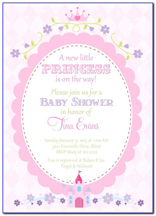 Tutu Baby Shower Invitations Templates