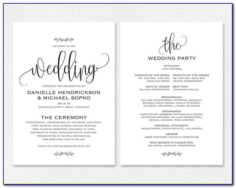 Wedding Announcement Templates For Word