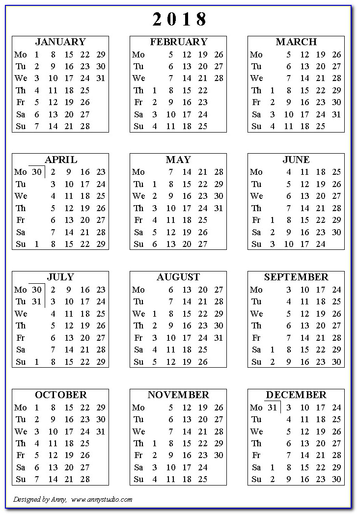 Wedding Save The Date Calendar Template