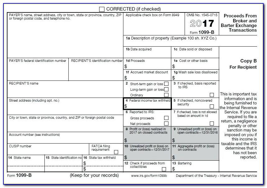 1099 Misc Templates For Pre Printed Form