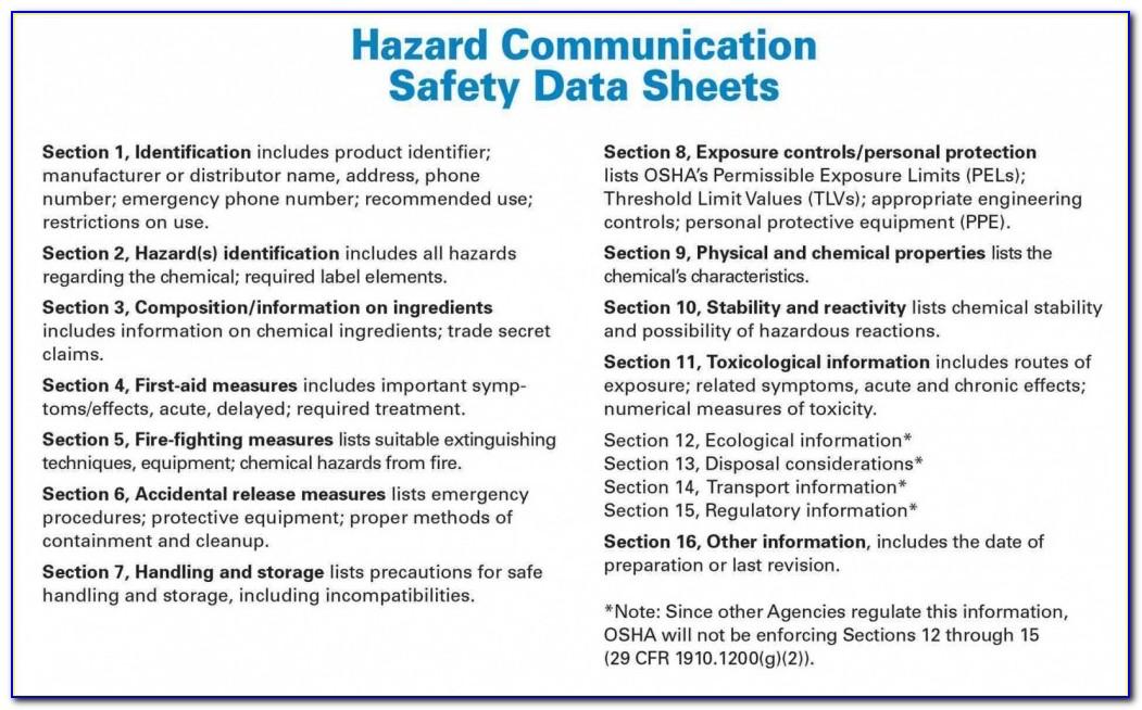 2016 Osha's Hazard Communication Program Template
