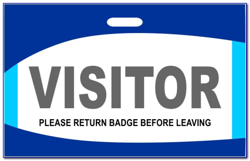 Avery Visitor Badge Template