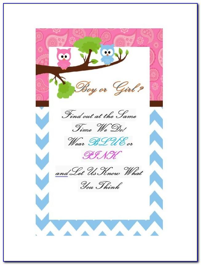 Baby Gender Reveal Templates