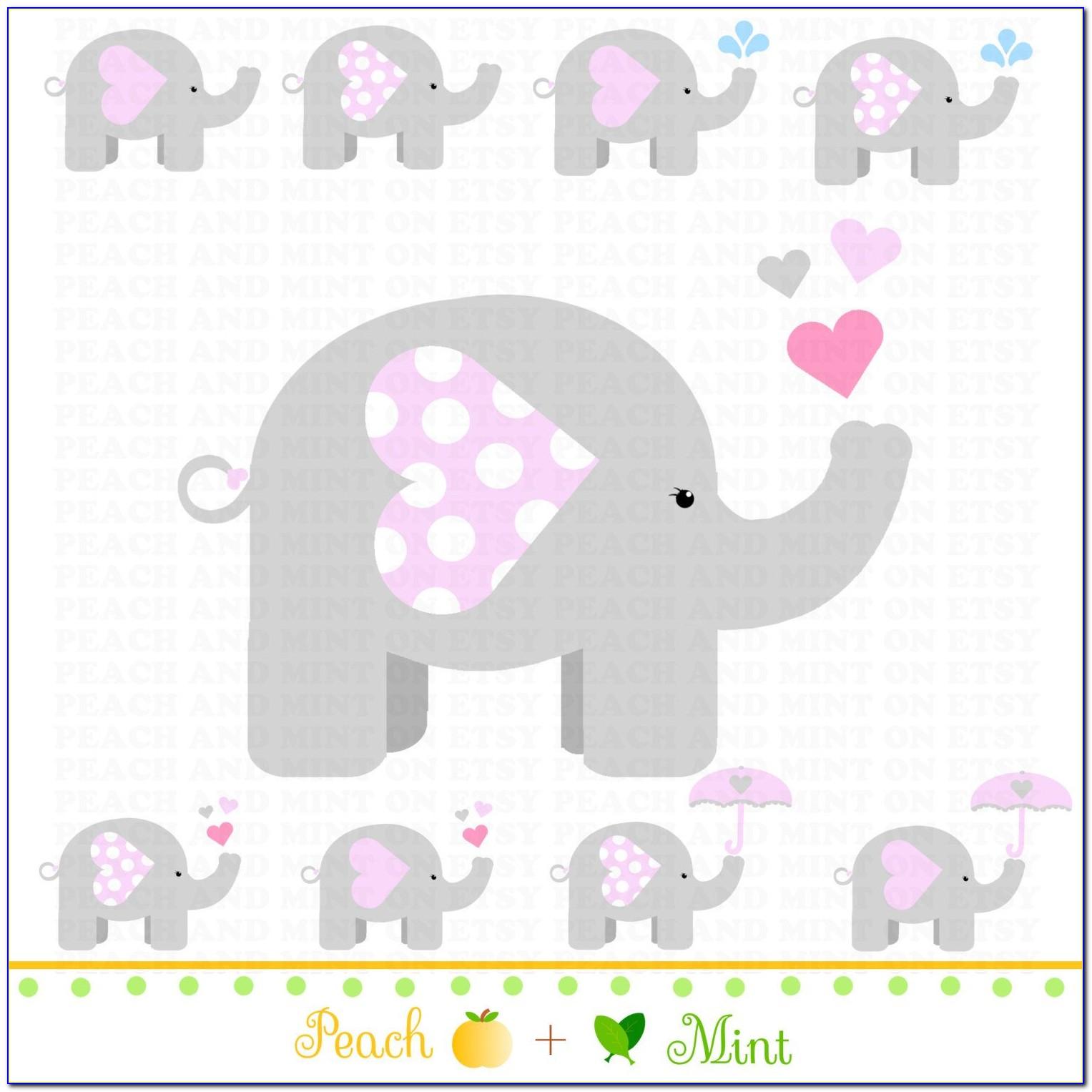 Baby Shower Elephant Invitation Templates
