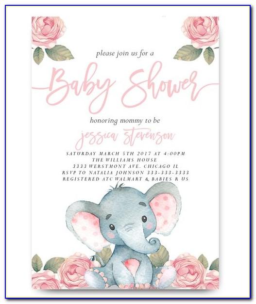 Baby Shower Invitations Girl Walmart