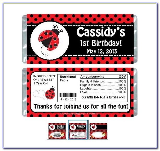 Candy Bar Wrapper Template Pdf