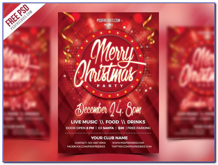 Christmas Party Flyer Template Online