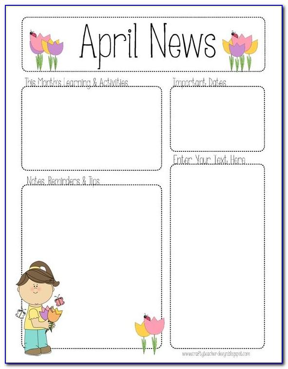 Daycare Weekly Newsletter Templates
