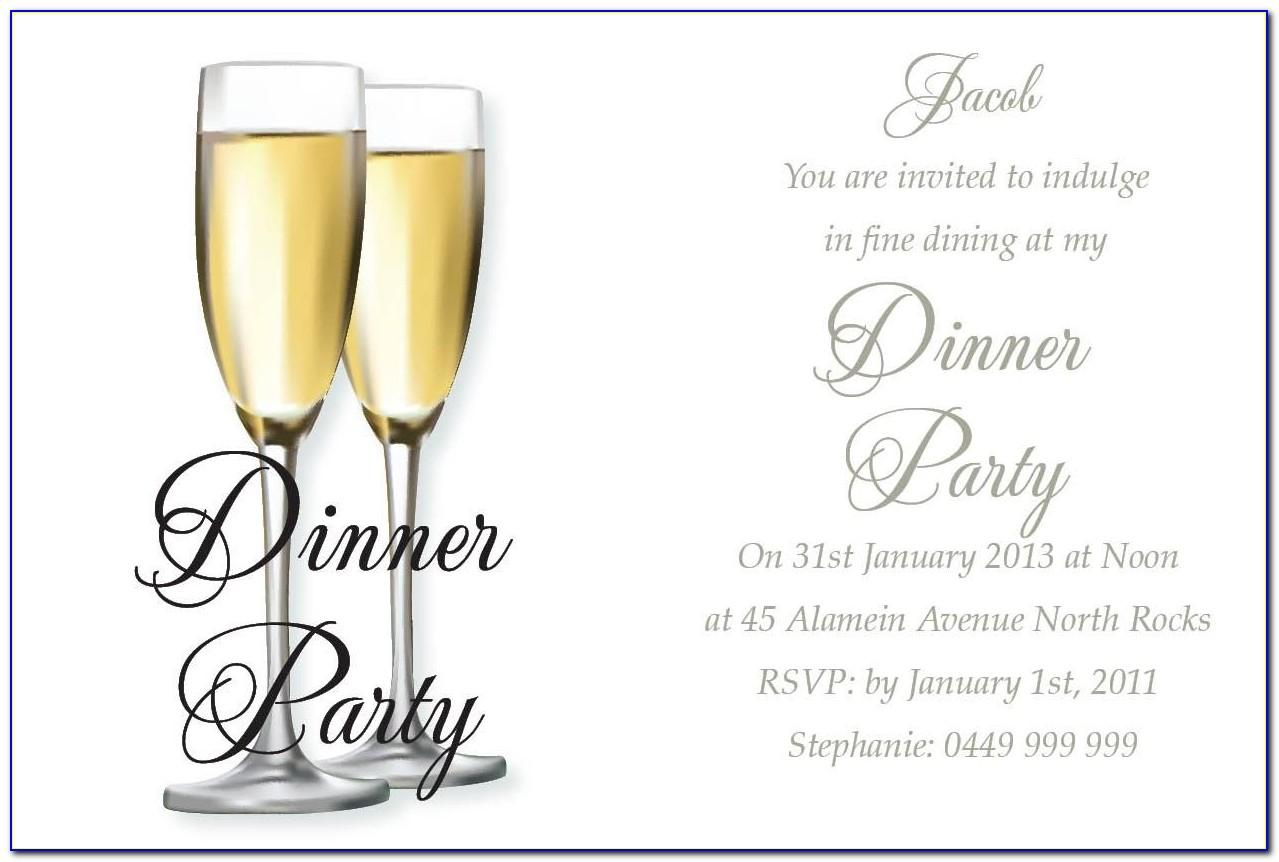 Dinner Party Invitation Templates Free Download