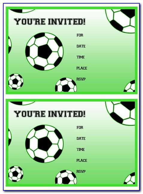 Football Party Invitation Free