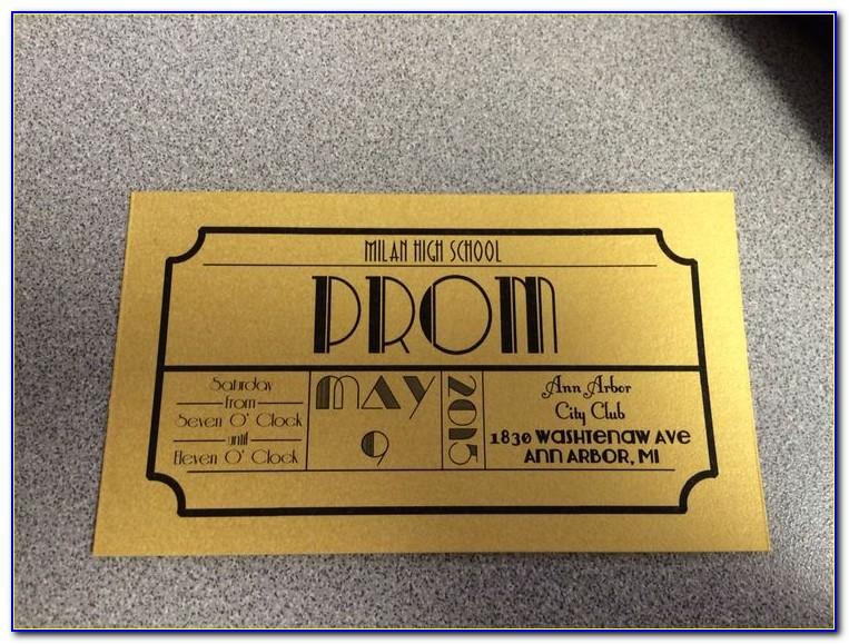 Formal Ticket Template