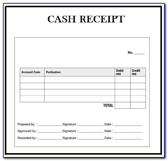 Free Cash Receipt Template Download