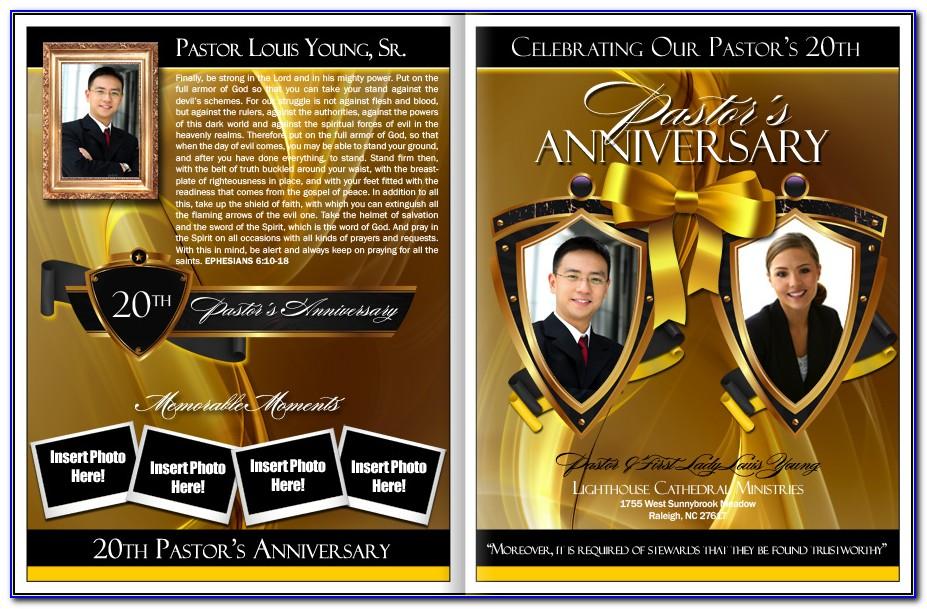 Free Download Pastor Anniversary Program Templates