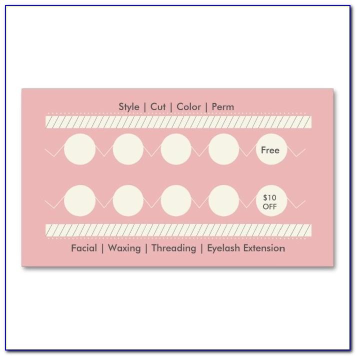 Free Editable Punch Card Template