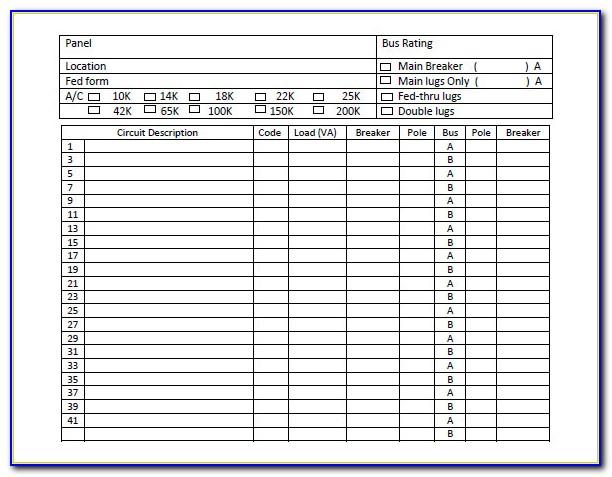 Free Electrical Panel Label Template Excel
