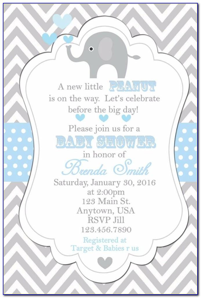 Free Elephant Baby Shower Invitation Templates For Word