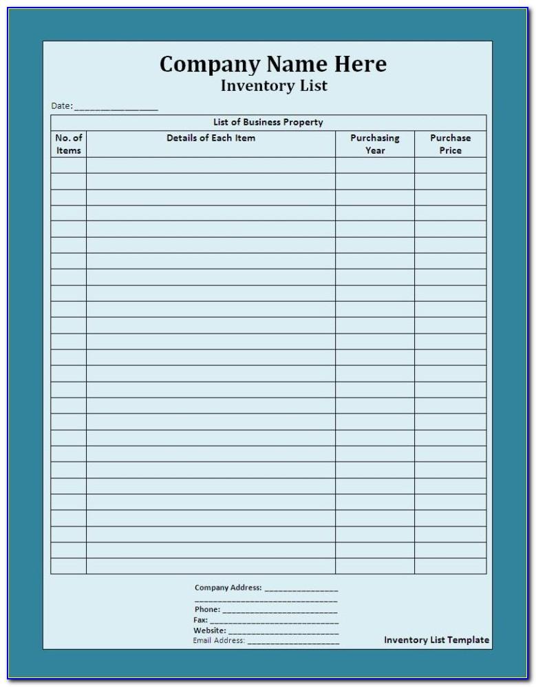 Free Excel Inventory Templates Downloads