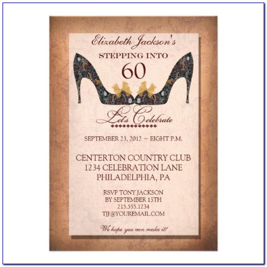 Free Funny 60th Birthday Invitations Templates