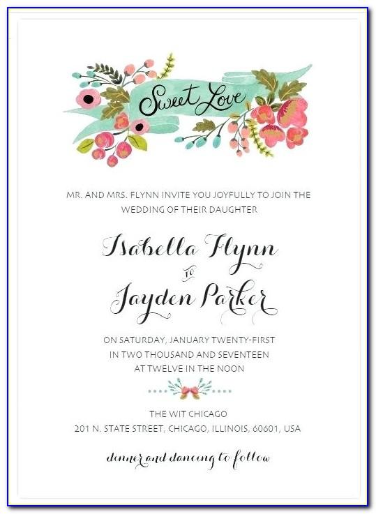 Free Invitation Card Templates For Engagement