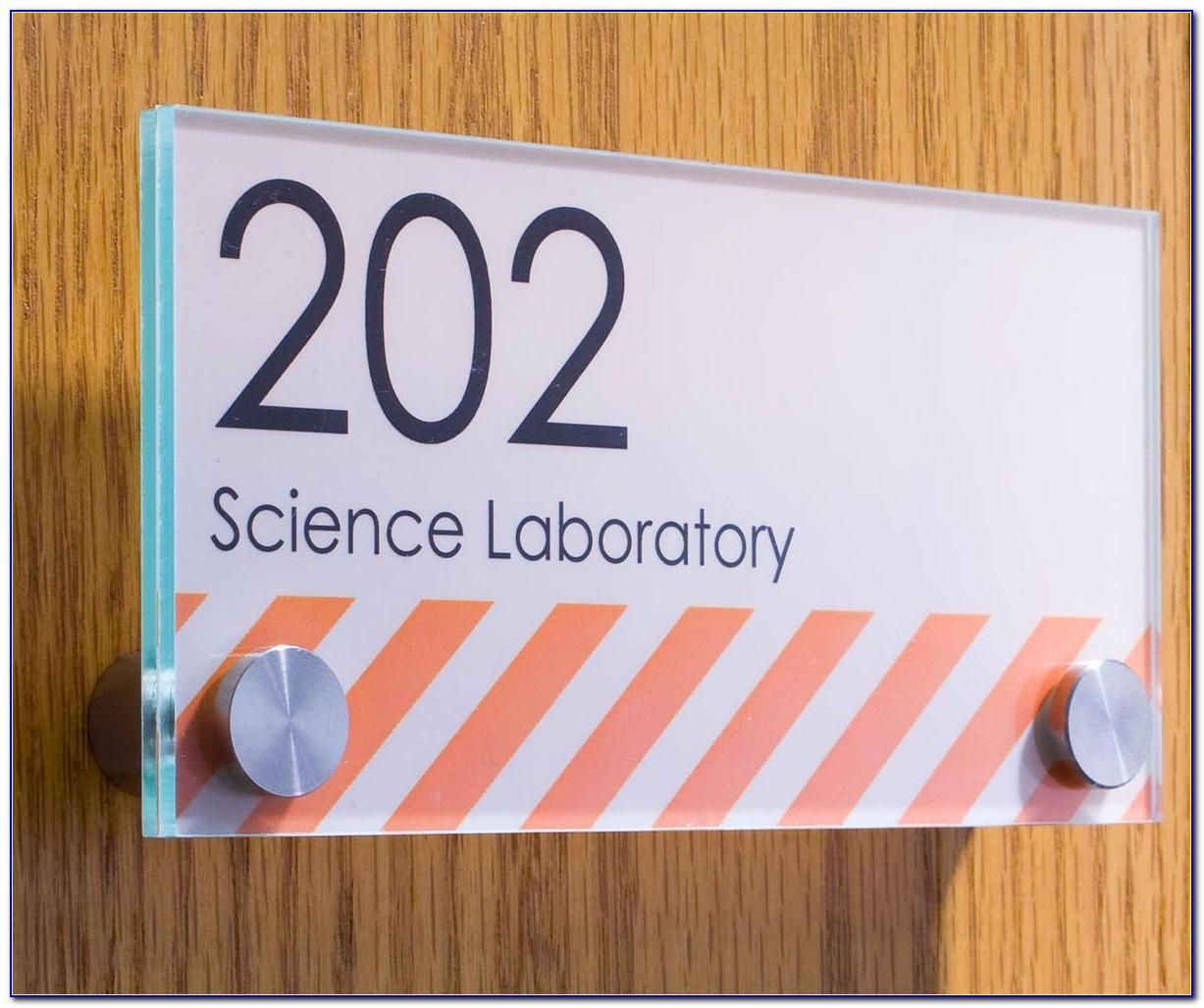 Free Office Door Name Plates Template